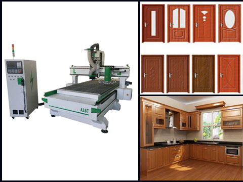 ATC cnc wood engraving router with tool magazine for fine furniture