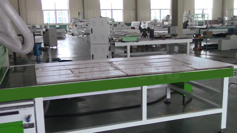  board unloading table system for plate type furniture production line cnc router
