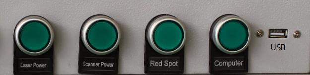 laser marking machine control panel