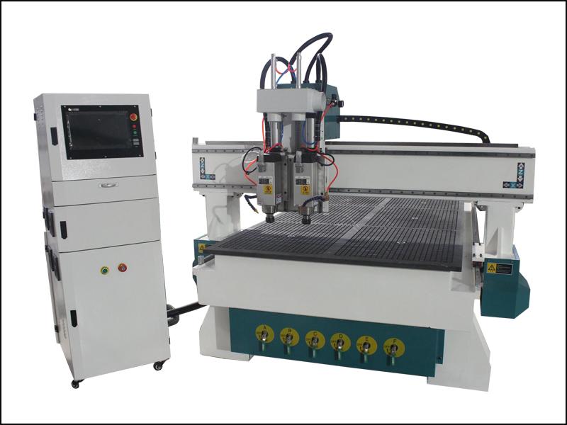 Double processing wood router engraving machine