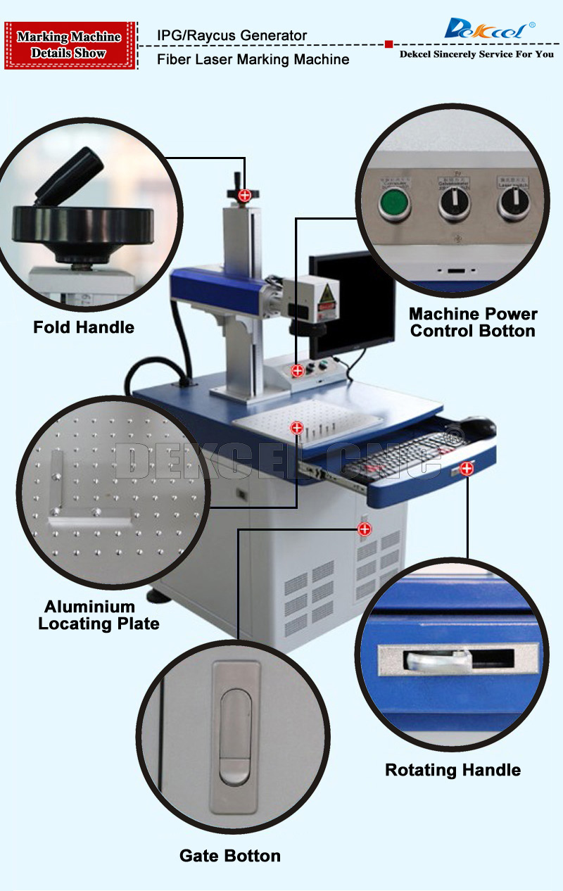 cnc fiber metal laser marking machine 