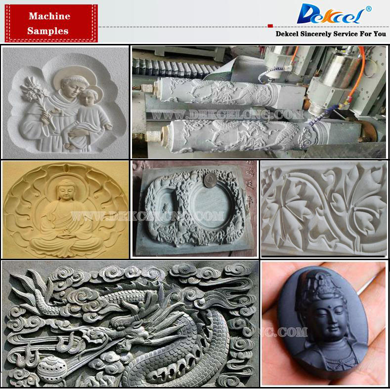 double head stone engraving machine samples