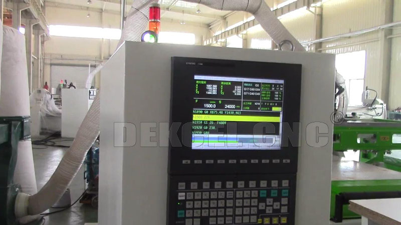 syntec control system for plate type furniture production line cnc router