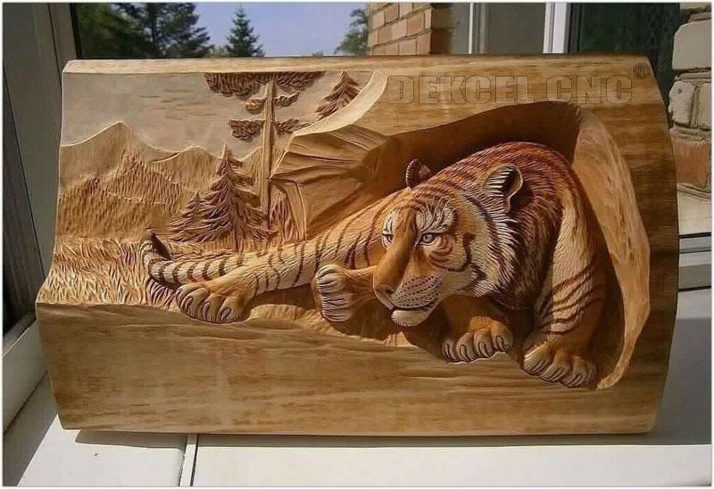 cnc wood carving machine sample