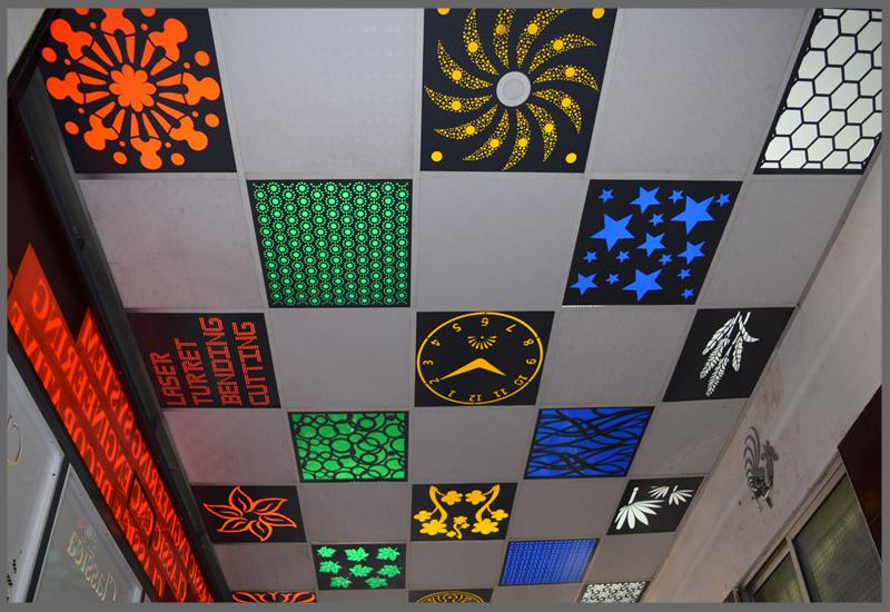 decorative metal plate cutter sample