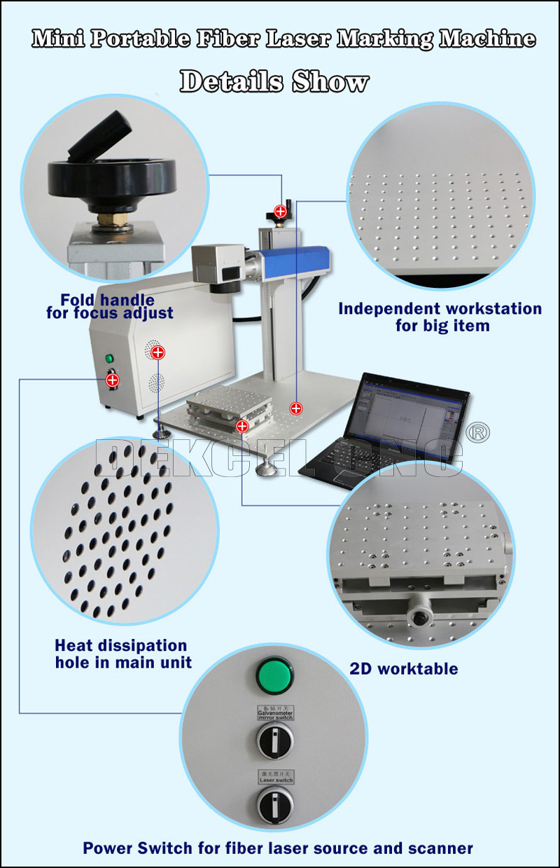 mini portable fiber metal laser marker 