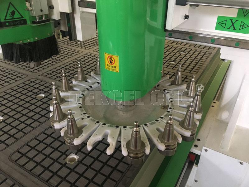 ATC cnc wood carving machine tool change system