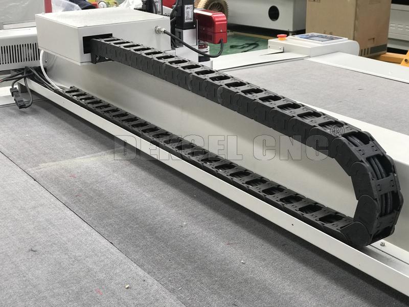 cnc oscillating cutter machine X frame