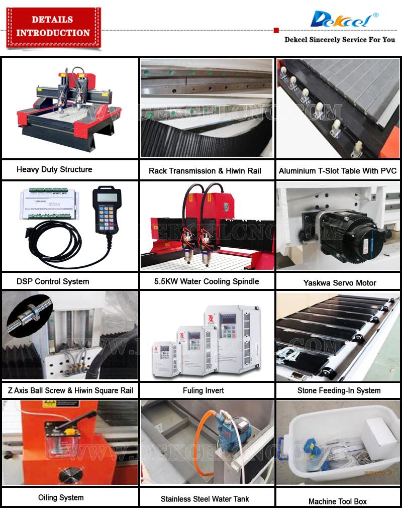 double head granite engraving machine