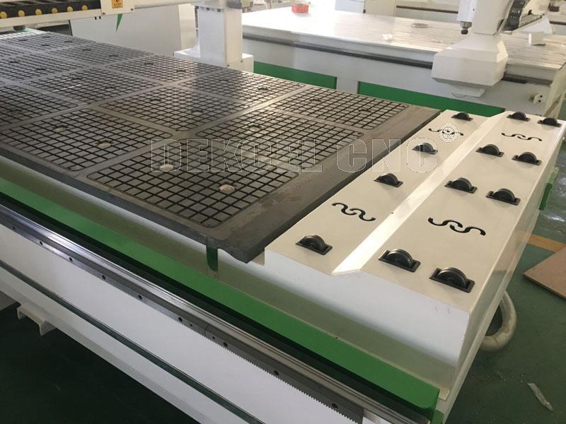 ATC cnc wood carving machine feeding system