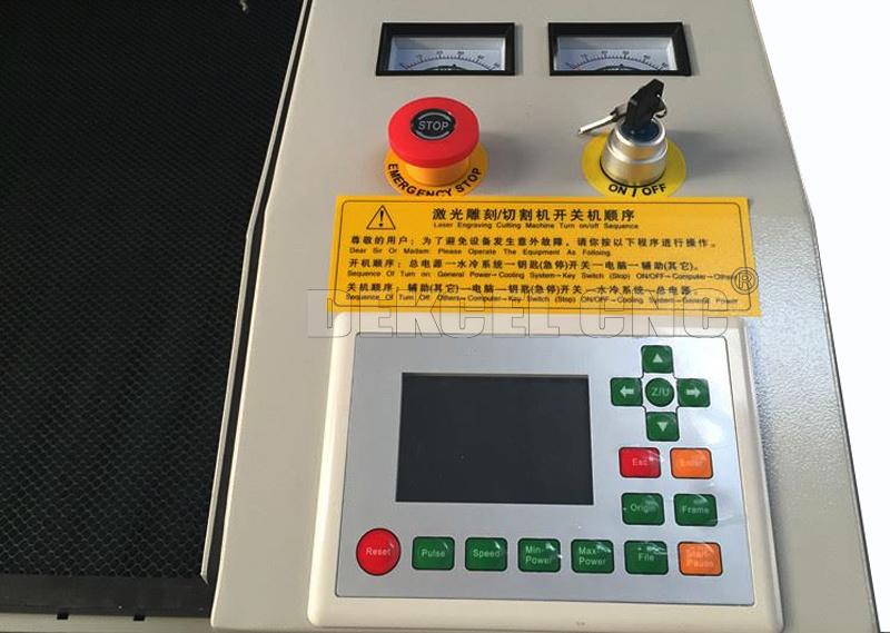 Cheap co2 wood laser cutter ruida controller system