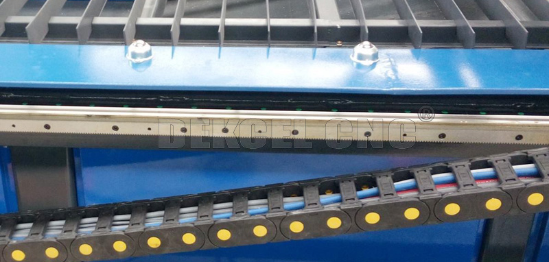 cnc metal plasma cutting machine Hiwin Rail and racks