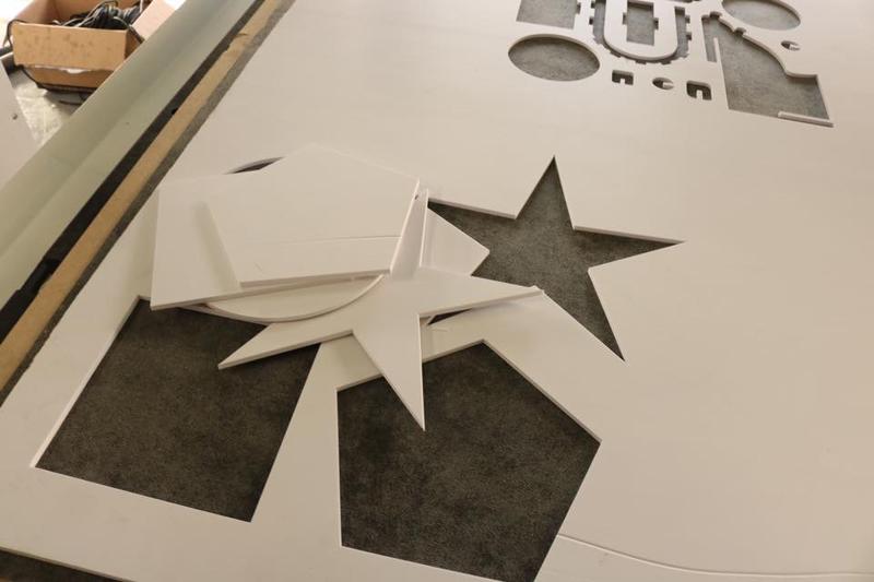 co2 laser cutter PVC sheet