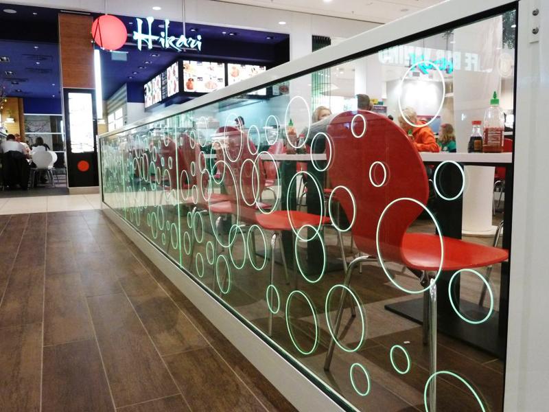 laser engraving on large glass