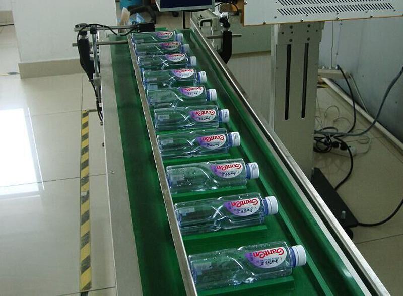 rf metal tube co2 laser marking on plastic bottle