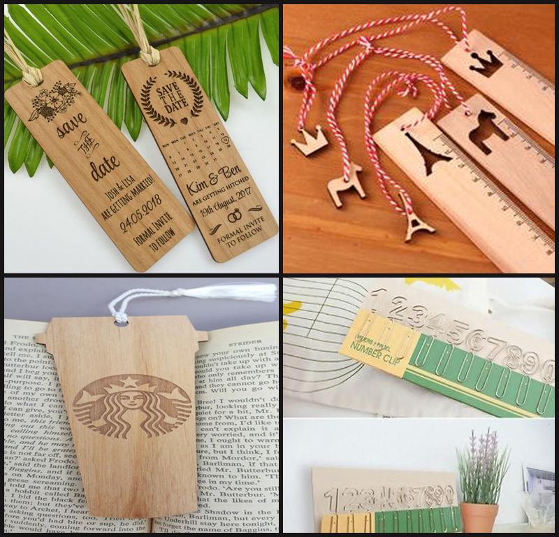 wood book mark laser cutter machine