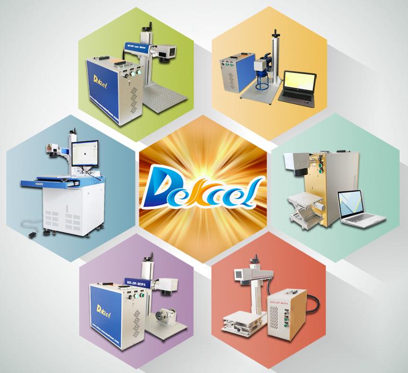 dekcel IPG raycus fiber laser marking machine