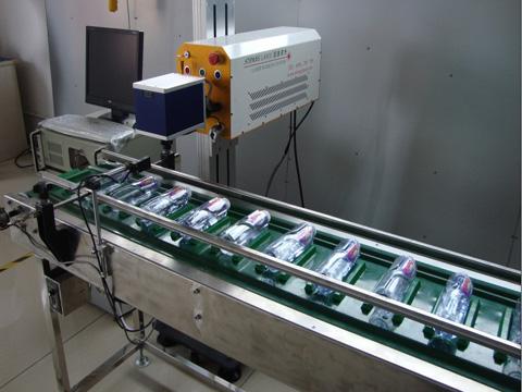 20w cnc co2 laser marking machine for beverage plastic bottle production line