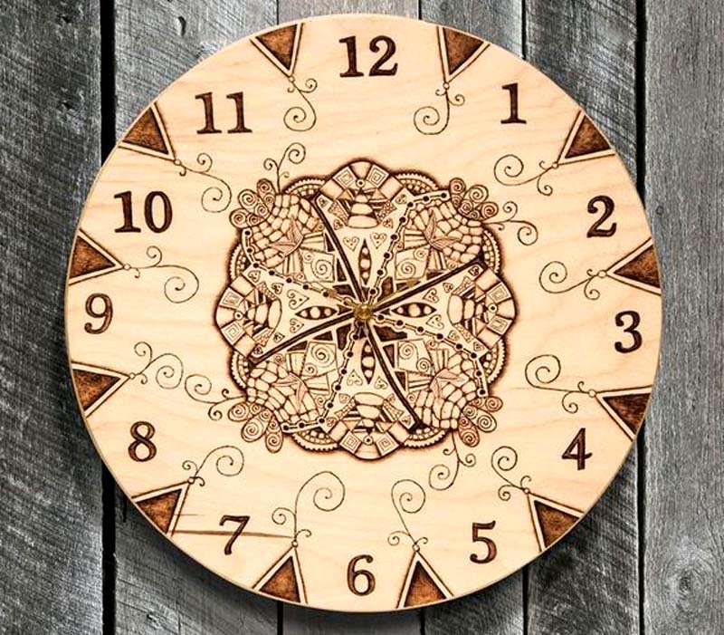 wood craft clock laser marking.jpg
