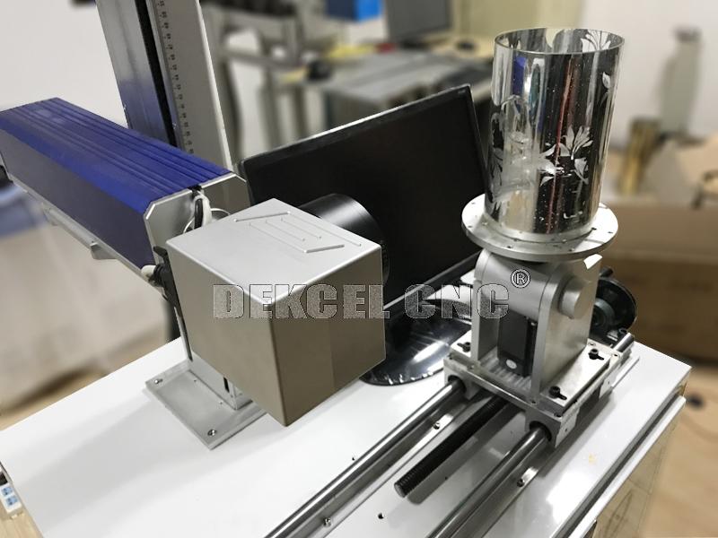 laser engraving device for glass vase