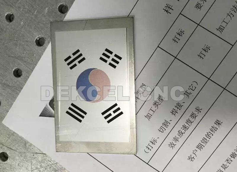 fiber laser marking machine engraving color on ss