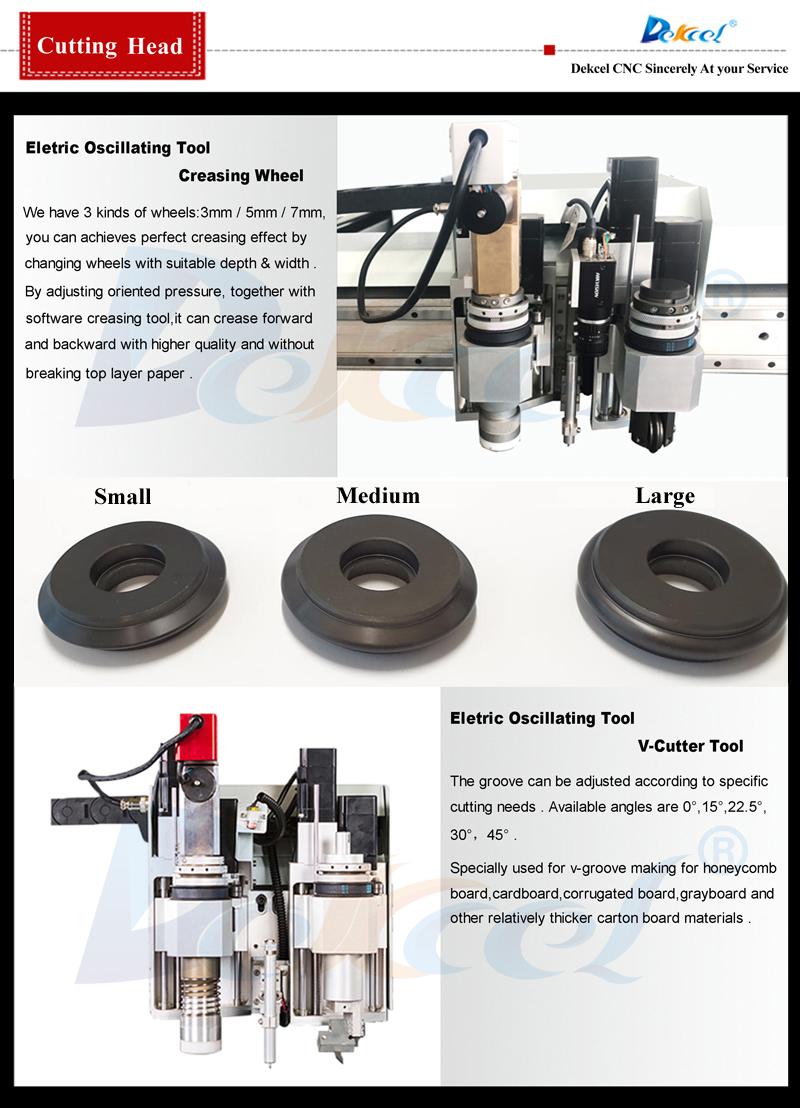 cardboard display oscillating cut tool