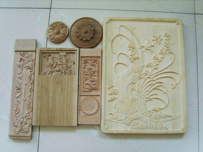 cnc router engraving on wood samples