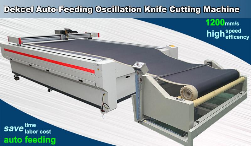 auto feeding system oscillation knife cutter machine