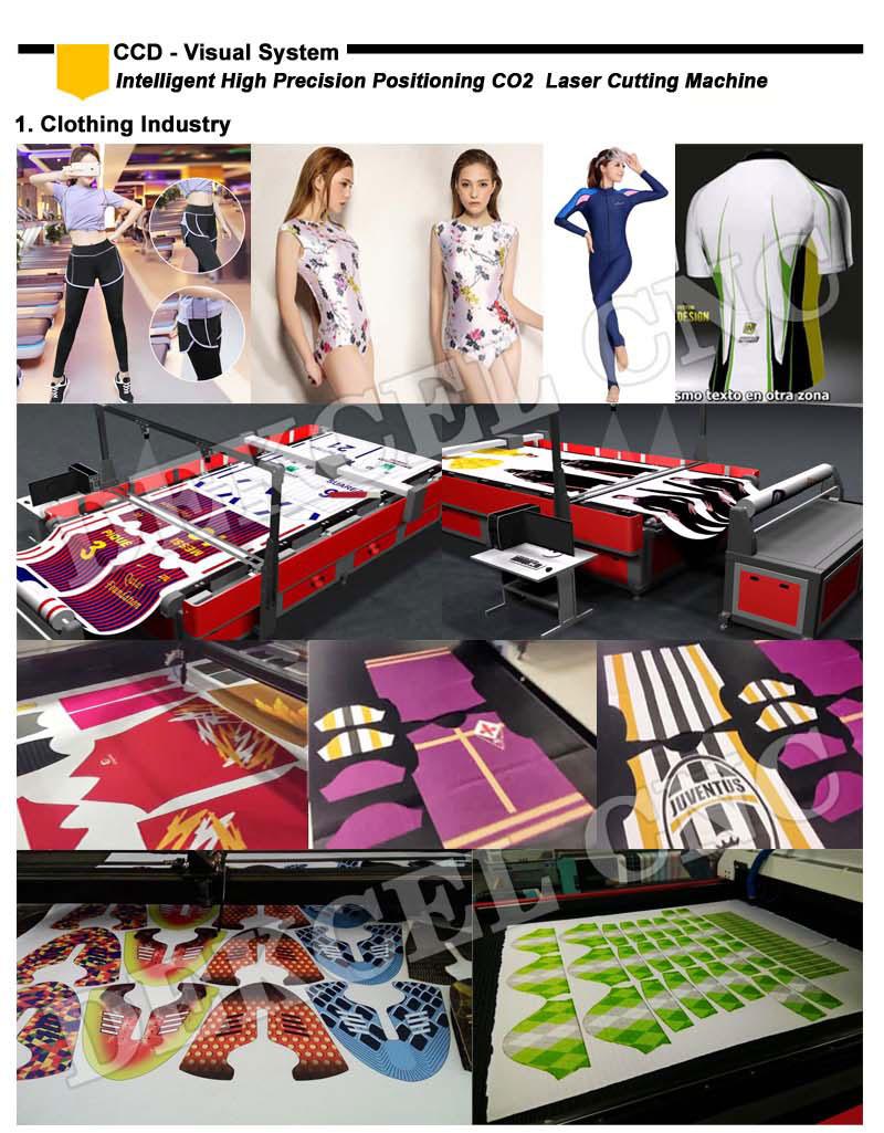 1.ccd laser cutting cloth cncmachine