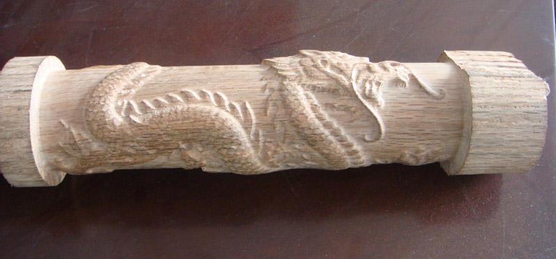 cnc router engraving on round material