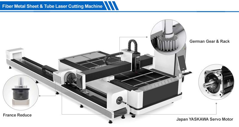 1530 fiber metal tube laser cutting machine