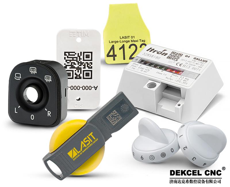 plastic black marking by uv laser machine