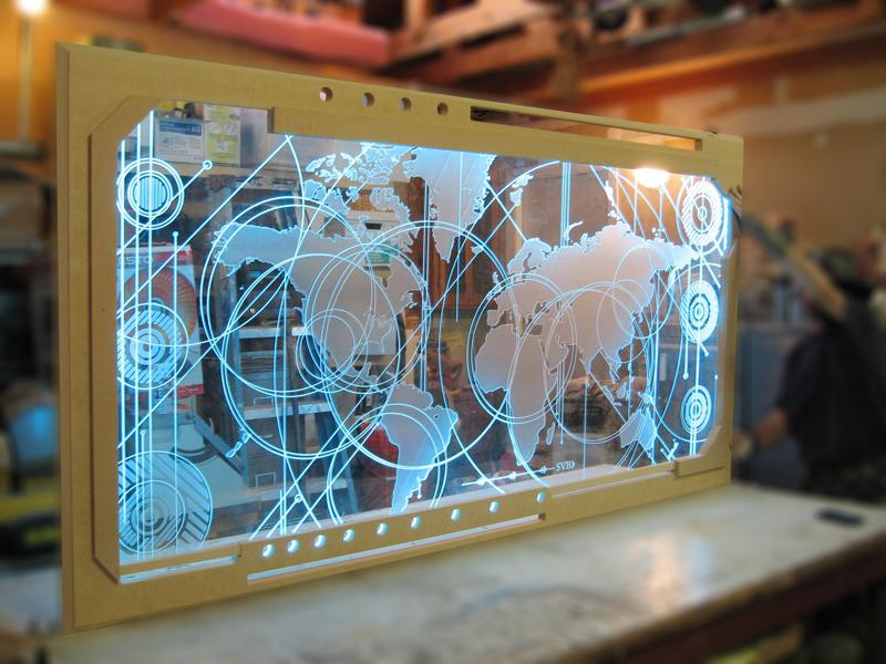 large size glass laser marking