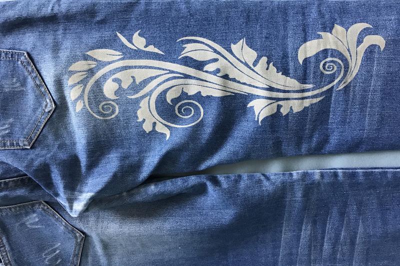 jeans fabric dynamic laser marking machine