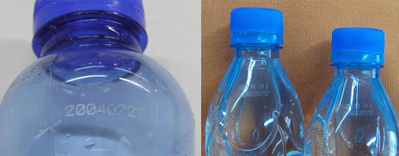 beverage plastic bottle production date made by cnc co2 laser marking machine.jpg