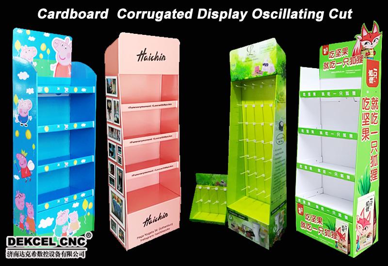 cardboard corrugated display oscillating knife cut plotter machine