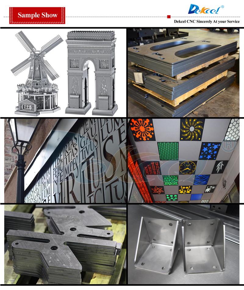 metal laser cutting machine sample
