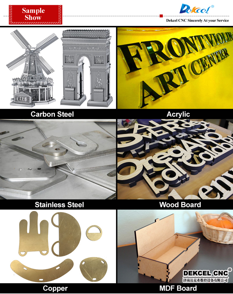 fiber laser cutting machine samples