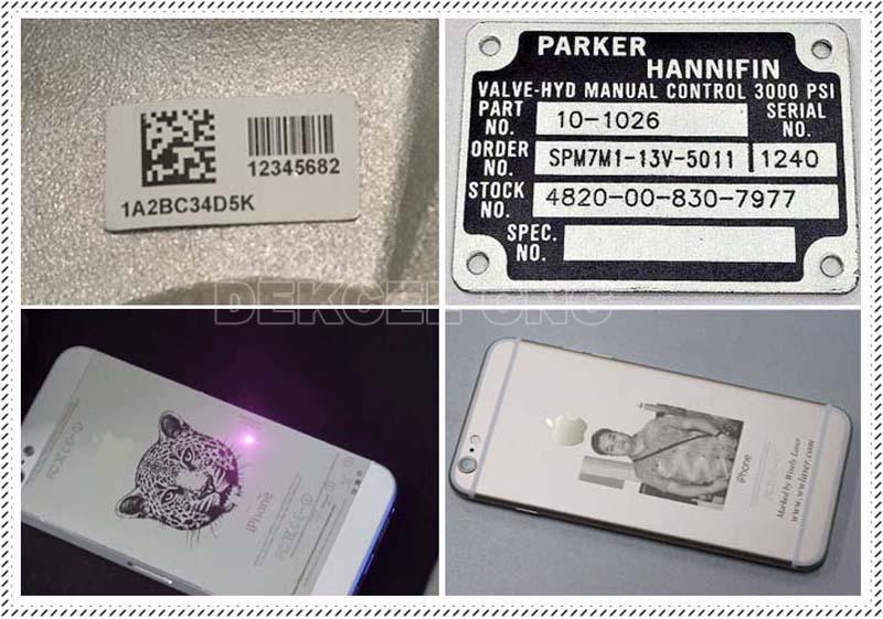 Mopa laser aluminium balck color marking