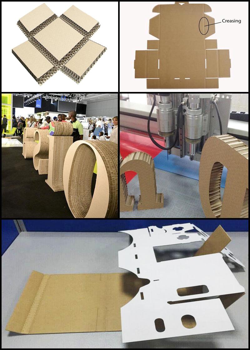 digital carton corrugated board packge box oscillating knife cutter plotter machine