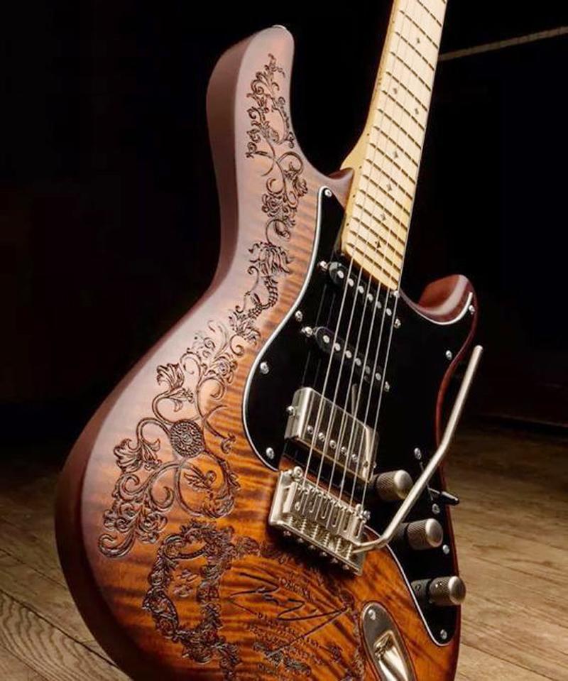 wood guitar engraving machine