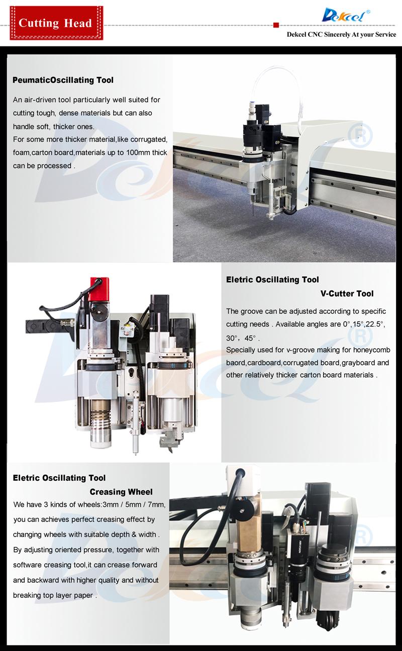 pneumatic oscillating tool for cutting corrugated letter